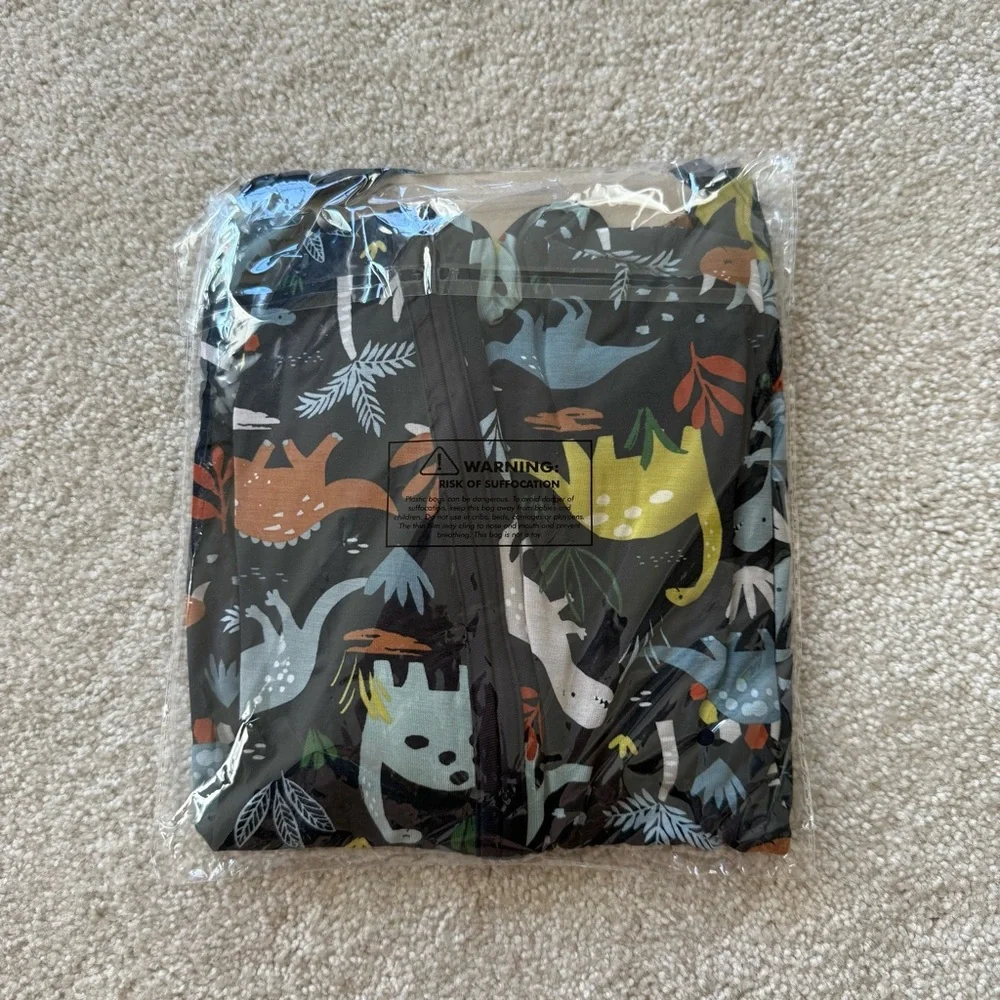 Little Sleepies Navy Jurassic Jungle Zippy 2T